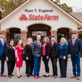 A strong team, ready to serve. Whether you're planning for the future or navigating the unexpected, we’ve got your back every step of the way. Proud to be your local go-to for all things insurance.