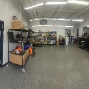 Interior of Chadwick-BaRoss parts department