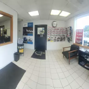 Chadwick-BaRoss customer lobby and waiting area