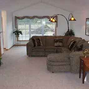 Modern Living Room at Silver Oaks Townhomes, Minnesota