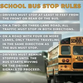 Those yellow buses are back on the road! Make sure you know the rules. 
Hoping everyone has a safe and fun school year!