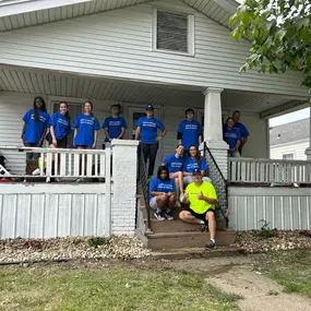 Had another great Block by Block morning with volunteers from ADM and Millikin!   Thank you for helping make our city more beautiful.    This work was done in just two hours!
Scroll through to see some before and after.   Amazing what can be done in just a couple of hours!