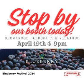 Take a moment to stop by the Victoria Carosella State Farm booth at the Brownwood Paddock Square Blueberry Festival today Friday, April 19, 2024 4pm-9pm!