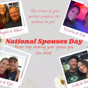 Your spouse is a gift- appreciate the blessing and let them know by celebrating National Spouses Day with the team at Victoria Carosella State Farm!