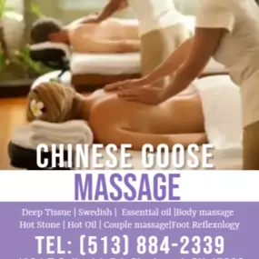 The full body massage targets all the major areas of the body that are most subject to strain 
and discomfort including the neck,back, arms, legs, and feet. If you need an area of the body 
that you feel needs extra consideration, such as an extra sore neck or back, feel free to make 
your massage therapist aware and they will be more than willing to accommodate you.