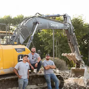 The crew at Briggs Contracting doing a demo project.