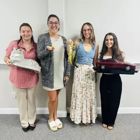 Fun Friday! Show & Tell with the team!
We started the day with lots of laughs! Can anyone guess what the car is!?