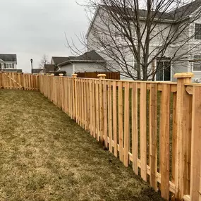 Spaced Cedar fence