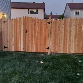 cedar fence gate