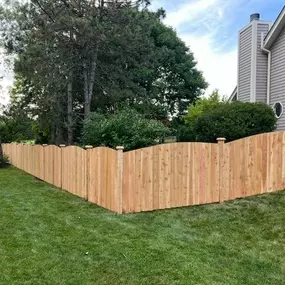 wood privacy fence