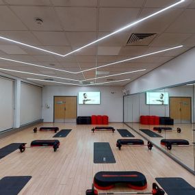 Group exercise studio at Maltby Leisure Centre
