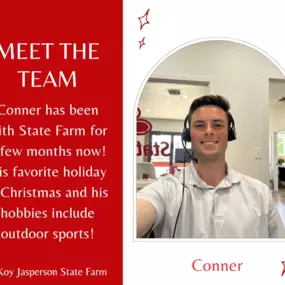 Everyone meet one of the newest additions to our State Farm family, Conner! We are so excited to have him on board. Come stop by our Payson office to meet Conner and say hi!