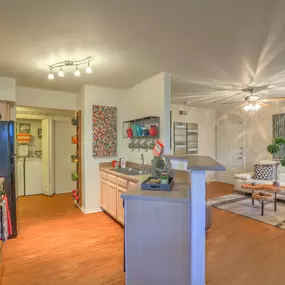 Kitchen and Living Room