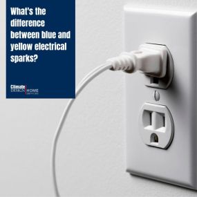 Whats the difference between Blue and Yellow electical sparks?