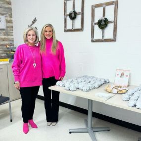 We loved getting to bring the Pelham Road Elementary School teachers & staff Chick-fil-a chicken biscuits for breakfast on Valentine’s Day!!