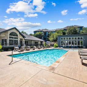 Swimming Pool With Relaxing Sundecks