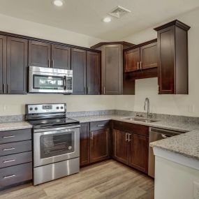 Open layout kitchen at Cambria Place