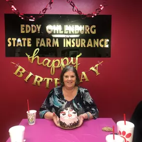 Happiest of Birthdays to our sweet receptionist Pam!