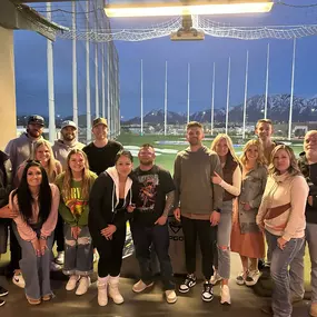 Driving our way to success! It got competitive at Topgolf