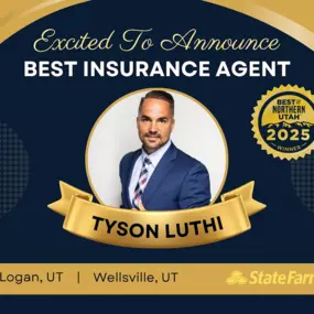 Thank you, Northern Utah, for your love and support! We are humbled to receive this award and forever grateful to be your first choice for insurance.