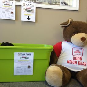 Be a good Neigh Bear and drop off your old toys for our toy drive!