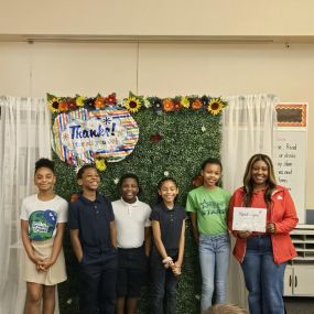 Team member, Ashley, attended a sponsorship/award day at Brentwood Elementary.