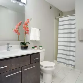 Bathroom With Vanity Lights