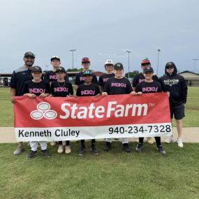 Indios baseball 13u Mother’s Day Fit! 
Thank you to Kenneth Cluley State Farm for the sponsored jerseys!