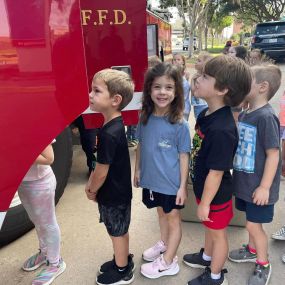 Did you know, October is Fire Prevention Month? We spent the morning with WFFD teaching kids about fire safety and the importance of emergencies. 
One of our favorite things is to be able to be in the community helping educate others no matter how small!