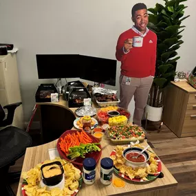 To help kick off the 2024-2025 football season that is now underway, we all got in our favorite team's best gear and brought a gameday snack to share! Who is excited for some football?