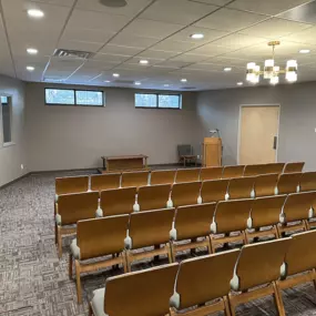 Interior photo of reception center at Simplify Cremations & Funerals