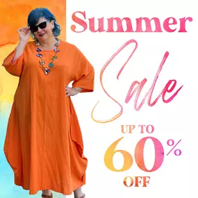 Our yearly summer sale is here! 

All of our Spring and Summer Collections from your favorite brands (Flax, Eileen Fisher, Kleen, Ezzewear, and lots more) are 30%-60% Off. Get these huge discounts when you shop online or in-store!