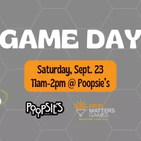 Play for the day! Stop in and play some games with the creator of Gray Matter Games. The Game of Wolf & The Root Beer Float game are some of our favorites, and their new game, Wrong Answers Only, was just released and is sure to be loads of fun!