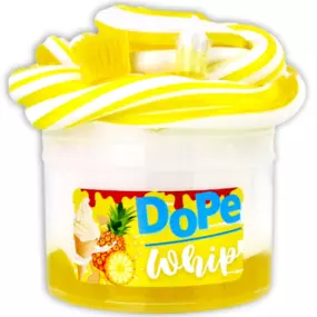 Super smooth butter slime topped with yellow clear slime scented just like pineapple soft serve! Mixes into such a realistic color/texture!  And buttery texture and smells great, like a pineapple.  A treat for your senses.

Dope Slimes are new slimes that aren’t as slimy as the old types of slime we remember.  Popular with kids, teens and adults!