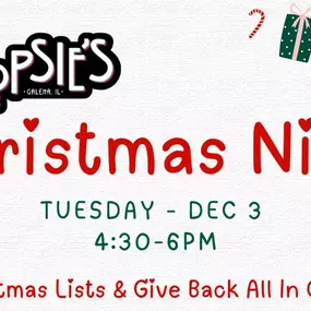 Yes it is that fun and magical time of the year again and we couldn't be more excited here at Poopsie's because that means Santa is visiting us again!! We hope you will consider joining us for a night of laughs, chuckles and a few 