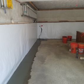 finished basement interior waterproofing by LeBlanc Basement Waterproofing