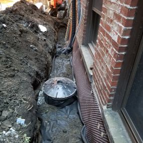 exterior basement waterproof work