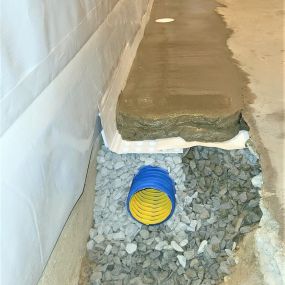 finished basement interior waterproofing by LeBlanc Basement Waterproofing