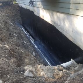 exterior basement waterproof work