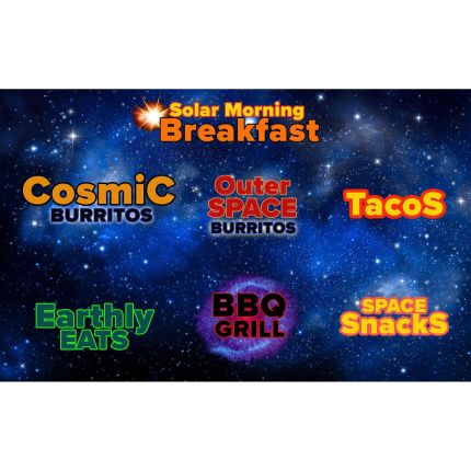 Logo from Cosmic Burrito Tequila Bar, Food Truck and catering