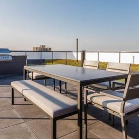 Rooftop Terrace with seating and grill