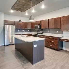 Kitchen at Mezzo Apartments, Fargo, ND