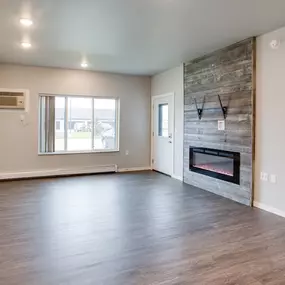 Living room at Mezzo Apartments, Fargo, ND, 58104