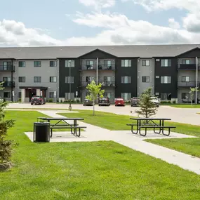 Exterior view at Mezzo Apartments, Fargo, ND, 58104