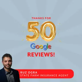 Thank you for 50 Google reviews!