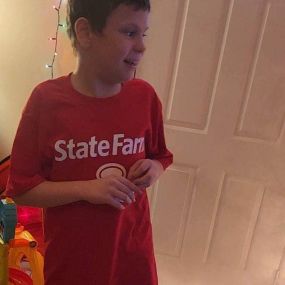 Our customer’s son wanted a State Farm t-shirt like Jake from State Farm so obviously I ordered him one????