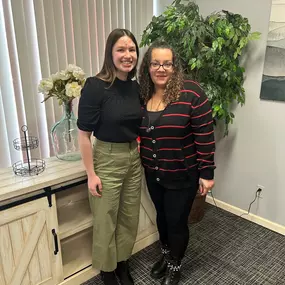 The friendly faces greeting you when you stop by the office!