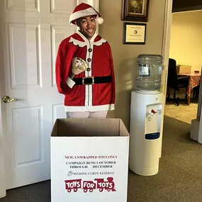 We are collecting for toys for tots! Donations welcome and get a free quote!