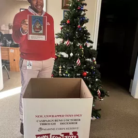 Join us in donating for toys for tots! Come by our Middlebury office any time. Marta Nerin State Farm Insurance