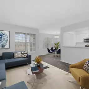 Living room with a couch and a chair